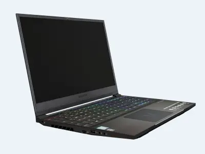 Laptop Low-poly speaker box Low-poly 3D model