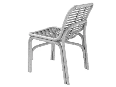 Black Peak armchair INDOOR rattan Cane-line 3D model