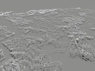 Lake Travis Colorado River Texas USA 3D model