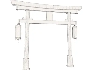 Japan Torii 3D model