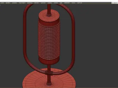 Yves Table Lamp Low-poly 3D model