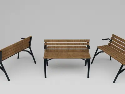 Park Bench 3D model
