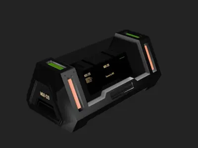 SCI-FI BOX Low-poly 3D model