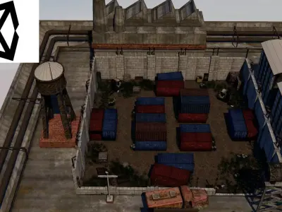 Military Map Low-poly 3D model