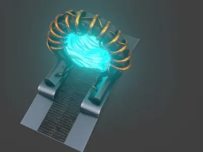 sci-fi time portal 3D model
