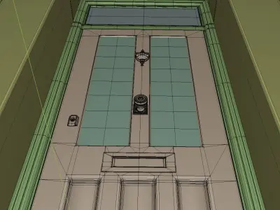 Suburban House Doors 03 3D model