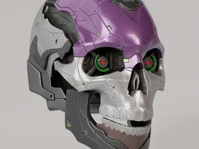 Scifi Skull 3D model
