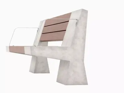 Street Bench  3D model