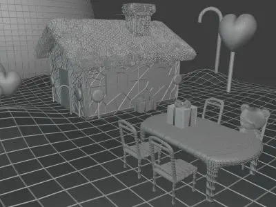 cristal ball- candy world 3D model