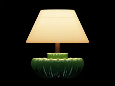 Desk lamp lowpoly Light Low-poly 3D model