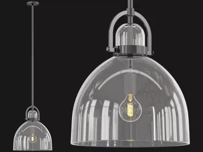 Glass Globe Pendant 3D model