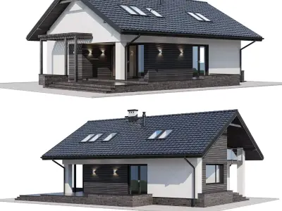 Privat house v3 3D model