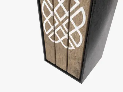 trash bin Low-poly 3D model