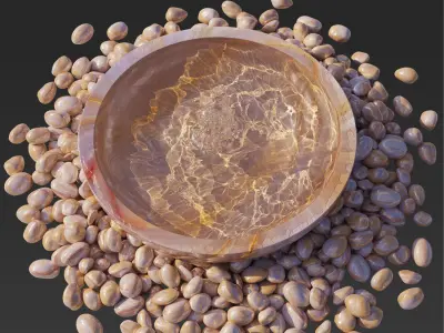 Water Bowl Fountain 3D model