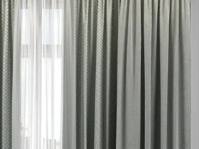 Curtain Set 308 3D model