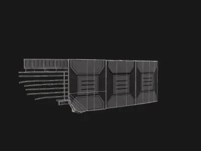 Space Debris Low-poly 3D model