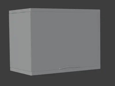 Fireplace square frame with glass door Free 3D model