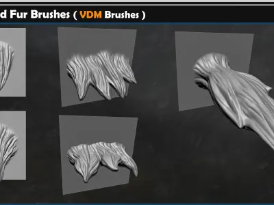  Hair and Fur Brushes Vol 02 Texture