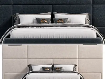 Lucca Karyola bed by Area mobilya 3D model