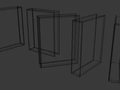book 3d model low poly with gold lettering on cover Free low-poly 3D model
