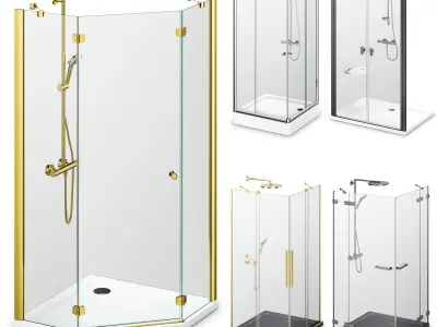 Cabin showers Radaway set 163 3D model