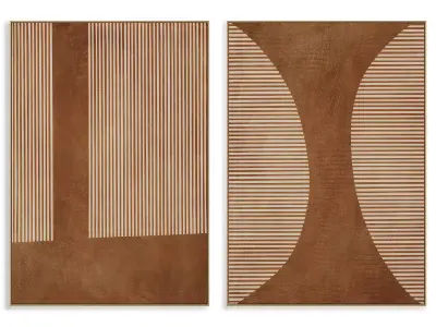 Abstract Painting Frame set 3D model 417