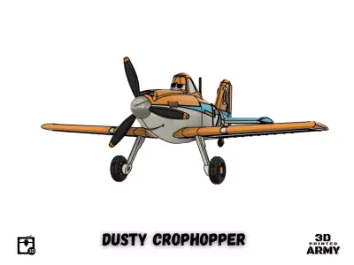 Dusty Crophopper from Planes franchise - STL files  3D print model