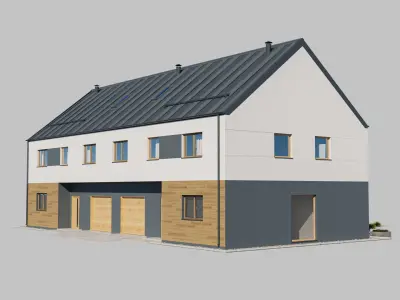 House 5 - Residential Building 3D model 3D model