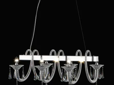 821160 Corno Lightstar Hanging Chandelier 3D model