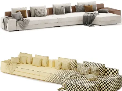 Daniels sofa set  3D model