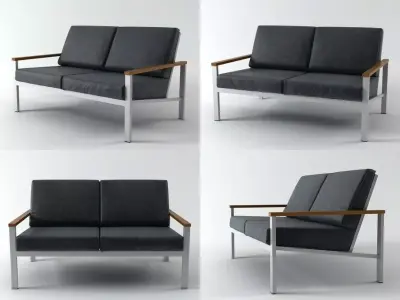 Equinox Two Seat Settee 3D model