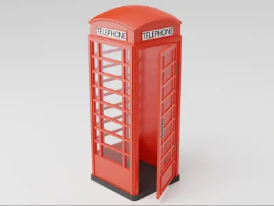 Phone Box Low Polly 3D Model Game Ready Free 3D model