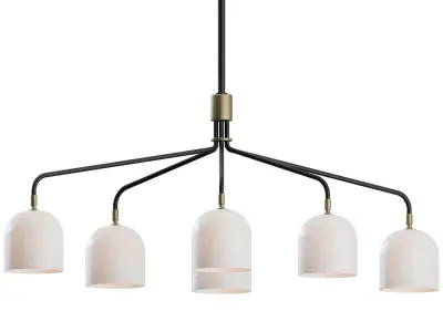 Howard Chandelier 6 Arm by Gubi 3D model