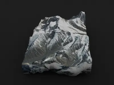 Noshaq Low-poly 3D model