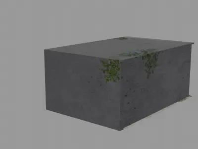 old garage Low-poly 3D model
