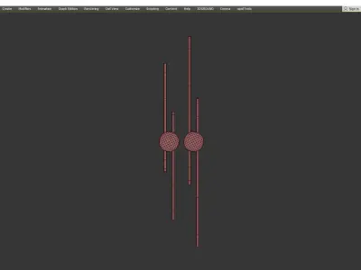 GULL SCONCE Low-poly 3D model