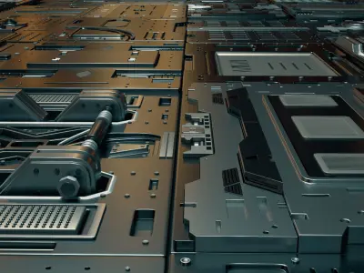 Sci-Fi Panels 3D model