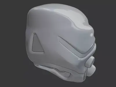 Sci Fi Helmet 3D Printable Model 3D print model