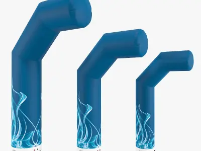 Zip-Off ARH-X inflatable columns Axion 3D model