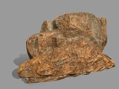 Rock Set Low-poly 3D model