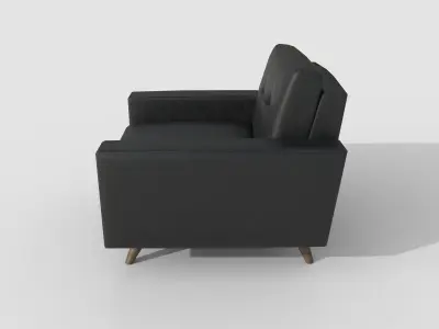 Armchair 20 Low-poly 3D model