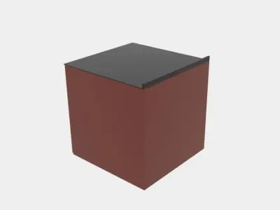Cabinet Box Low-poly 3D model