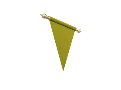 Pennant V2 006 Low-poly 3D model