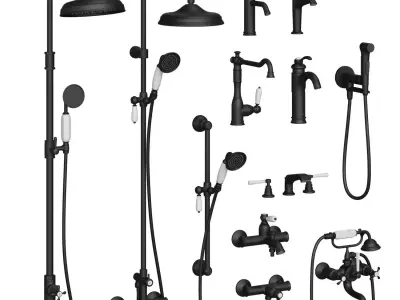 Classic mixers Jacob Delafon 3D model