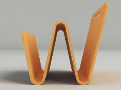 W magazine stand 3D model