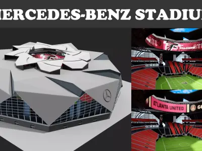 Mercedes Benz Stadium 3D 3D model