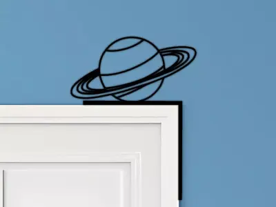 Planet Door Corner Decor 3D print model buy