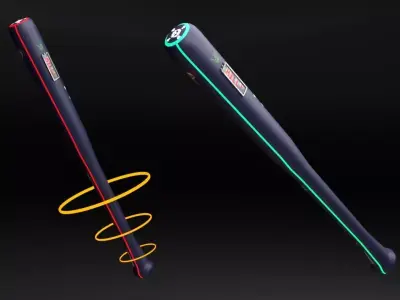 Sci-fi  Punk Bat melee weapon Low-poly 3D model