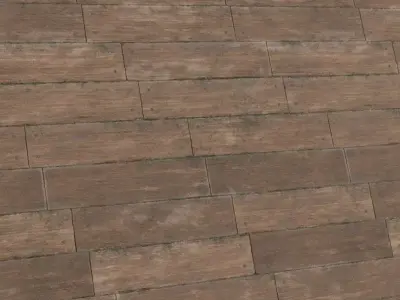 Weathered Redwood Horizontal Siding PBR Seamless Texture