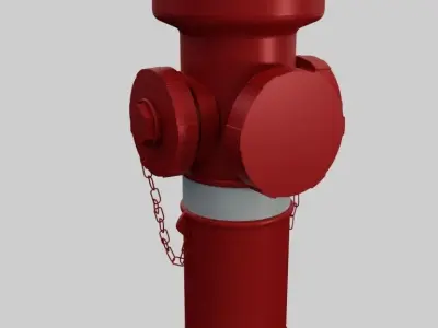 Fire Hydrant 4 - Safety and Emergency Equipment Low-poly 3D model